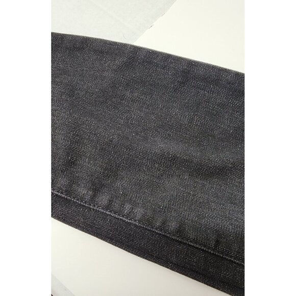 EILEEN FISHER Black Denim Skinny Jeans With Elastic Waistband - Picture 12 of 13